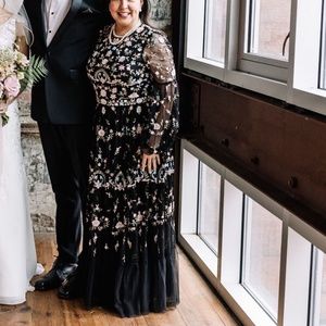 Wedding Season - yes to the dress! Mac Duggal Tulle embroidered gown
